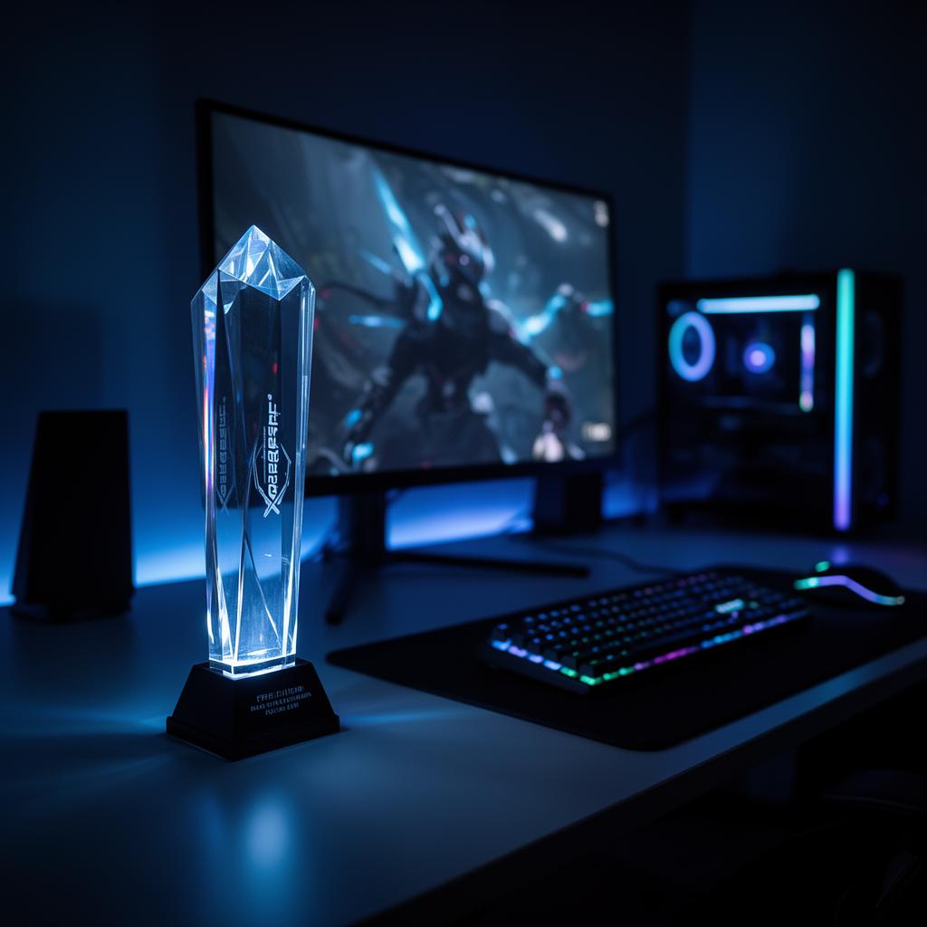 Totem em setup gamer